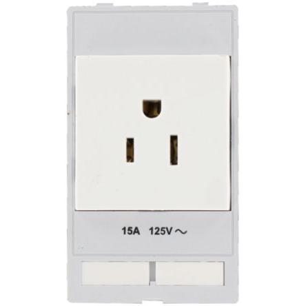Zásuvka Bílá 1cestná 15A RoHS Murrelektronik Limited 125V