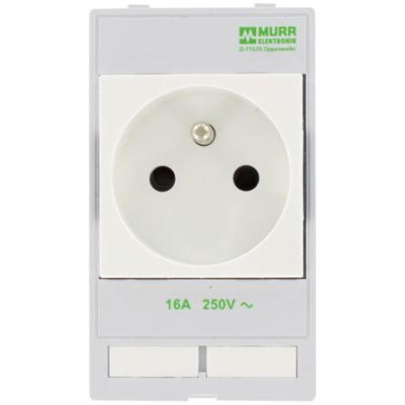 Zásuvka Bílá 1cestná 16A CE Murrelektronik Limited 250V