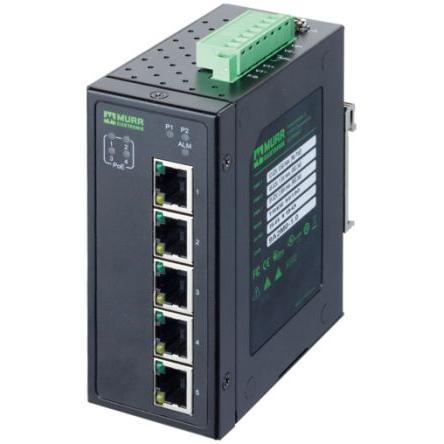 Síťový rozbočovač, řada: 58 Lišta DIN 1000Mbps Murrelektronik Limited 5 48 V