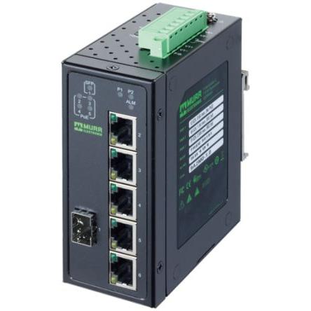 Síťový rozbočovač, řada: 58 Lišta DIN 1000Mbps Murrelektronik Limited 6 48 V