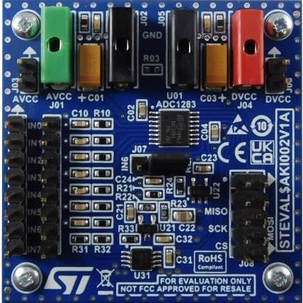 Vyhodnocovací deska Vyhodnocovací deska Vyhodnocovací deska STMicroelectronics ADC1283, pro použití s: ADC1283