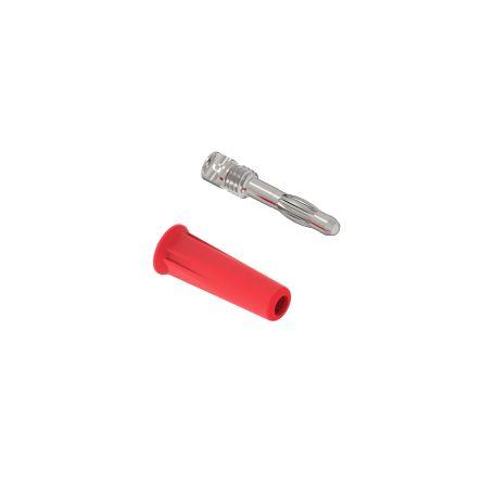 Electro PJP Banánek, 4 mm, 30 V ac, 30V dc, 60 V ac, 60 V dc, 36A, Červená, Vnější Pájecí, materiál kontaktu: Mosaz,