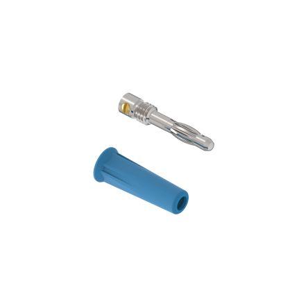 Electro PJP Banánek, 4 mm, 30 V ac, 30V dc, 60 V ac, 60 V dc, 36A, Modrá, Vnější Šroubová, materiál kontaktu: Mosaz,