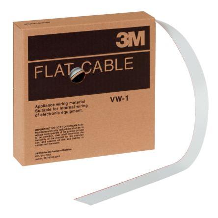 Páskový kabel, řada: 3801 Plochý 3M 26 1.27 mm 100 ft