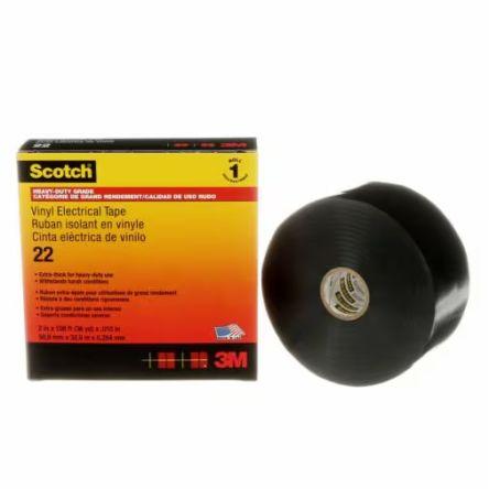 Elektrikářská páska, název: Scotch, Černá Polyvinylchlorid 50mm x, délka: 33 m tloušťka 0.25 mm 3M