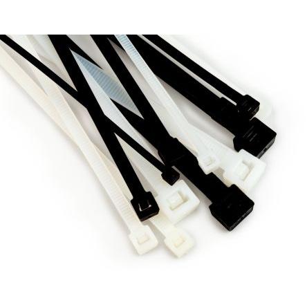 Stahovací páska Kabelová páska pro kabelovou zásuvku 7000035313 550 mm 9mm Černá Nylon 66 3M