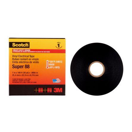 Elektrikářská páska, název: Scotch, Černá Polyvinylchlorid 25mm x, délka: 33 m tloušťka 0.22 mm 3M