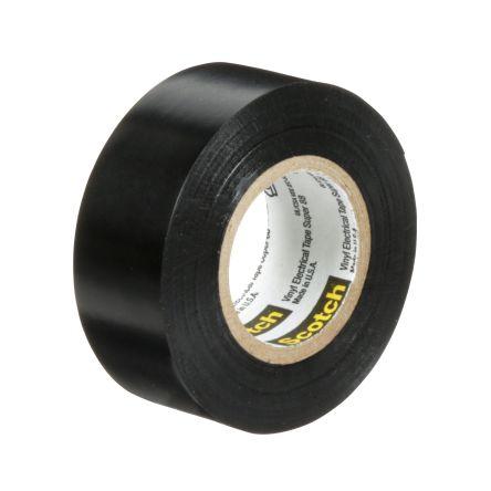 Elektrikářská páska, název: Scotch Super 88, Černá Polyvinylchlorid 19mm x, délka: 6 m tloušťka 0.22 mm 3M