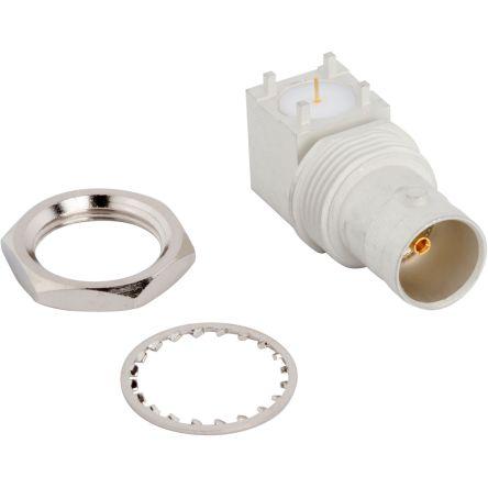 Amphenol RF Adaptér RF, orientace těla: Pravý úhel, 75 Ω, 12GHz, obklad těla: Matný cín, Normální