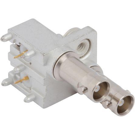 Amphenol RF Adaptér RF, orientace těla: Pravý úhel, 75 Ω, 12GHz, obklad těla: Matný cín, Normální