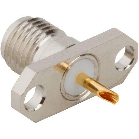 Amphenol RF Konektor SMA, orientace těla: Rovný, 50 Ω, 12.4GHz, obklad těla: Nikl, Normální