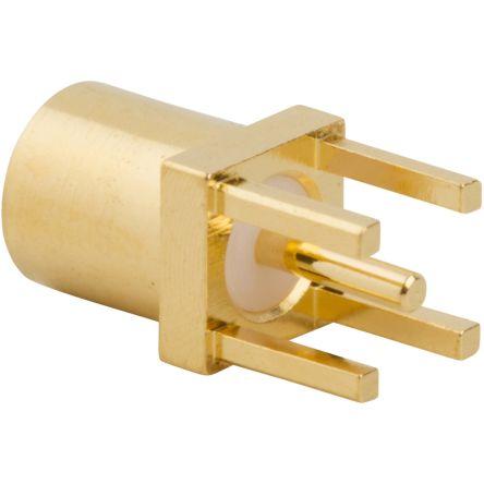 Amphenol RF Adaptér RF, orientace těla: Rovný, 50 Ω, 6GHz, obklad těla: Zlatá, Normální