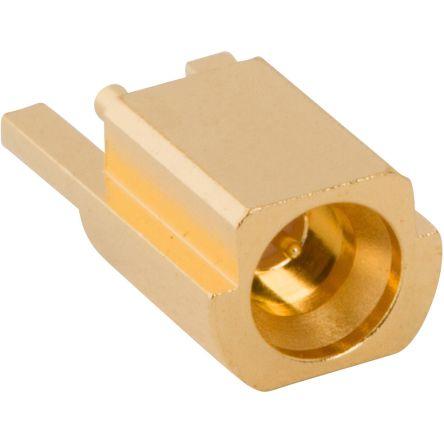 Amphenol RF Adaptér RF, orientace těla: Rovný, 50 Ω, 40GHz, typ kabelu: Polopevný, obklad těla: Zlatá, Normální