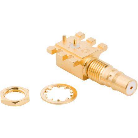 Amphenol RF Adaptér RF, orientace těla: Pravý úhel, 50 Ω, 6GHz, Normální