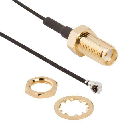 Amphenol RF Konektor SMA, orientace těla: Rovný, 50 Ω, Normální
