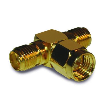 Amphenol RF Konektor SMA, orientace těla: T, 50 Ω, 18GHz, obklad těla: Zlatá, Normální