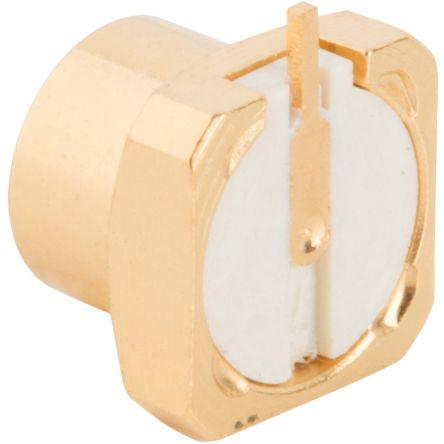 Amphenol RF Adaptér RF, orientace těla: Rovný, 50 Ω, 18GHz, obklad těla: Zlatá, Normální