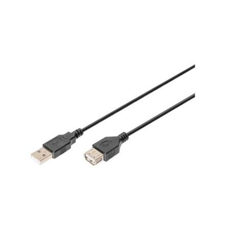 Digitus Kabel USB Vnitřní, A: USB typu A, 1.8 m Vnitřní, Černá, B: USB typu A