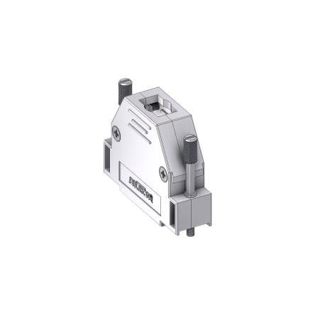 Deltron Connectors Plášť D-Sub, orientace těla: Rovný, materiál pouzdra: Termoplast, barva: Šedá Odlehčovací třmen,