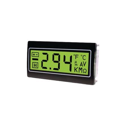 TDE Instruments Digitální panelový multifunkční měřič, řada: DPM961 LCD, výška výřezu: 22 mm, šířka výřezu: 45 mm pro