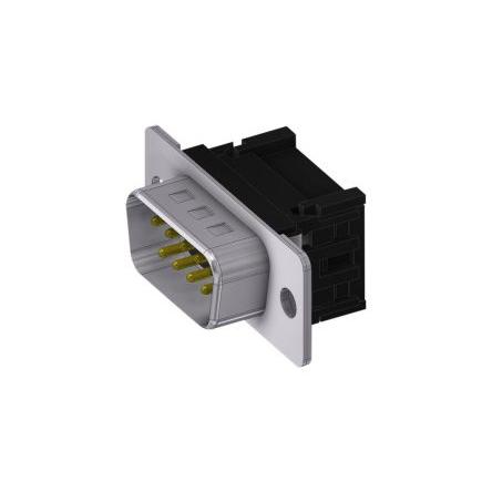 Deltron Connectors Konektor D-Sub, řada: DTS, počet kontaktů: 9, orientace těla: Rovný 2.84 mm, Kabel Vnější,
