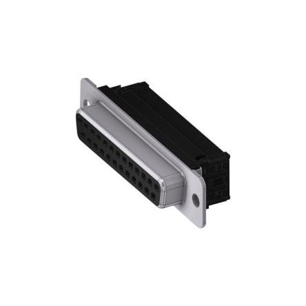 Deltron Connectors Konektor D-Sub, řada: DTS, počet kontaktů: 25, orientace těla: Rovný 2.84 mm, Kabel Vnitřní,