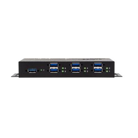 Rozbočovač USB EX-1517HMVS, standard: USB 3.2 USB, počet portů USB: 7 Sběrnice USB 60 mm Exsys 178.6 mm 25.4mm