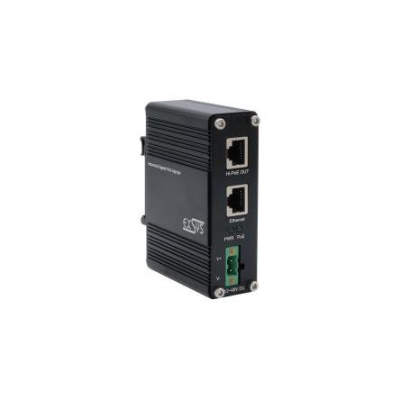 Exsys Vstřikovač PoE 1portový, vstupní: 12V, 48 V 60 W