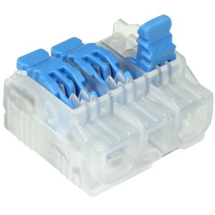 Ideal Industries Přípojka, řada: Gen II Lever Čirá, počet cest: 3 32A, 12AWG, 24 AWG, 600V Zásuvný
