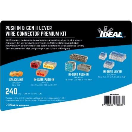 Ideal Industries Přípojka, řada: Gen II Lever Žlutá, Černá, Červená, Modrá, Šedá, Oranžová 32A, 12AWG, 24 AWG, 600V