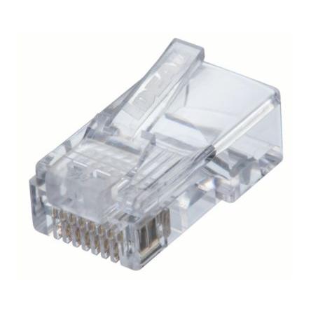 Ideal Industries Telekomunikační konektor Vnější, řada: FT-45, počet cest: 1 Pájecí, RJ45, Průchod, pokovení: Zlatá