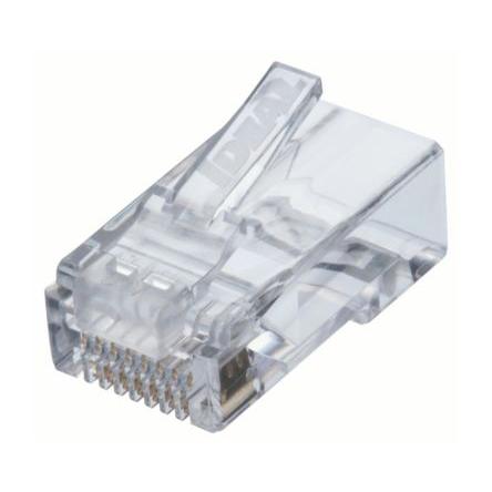 Ideal Industries Telekomunikační konektor Vnější, řada: FT-45, počet cest: 1 Pájecí, RJ45, Průchod, pokovení: Zlatá