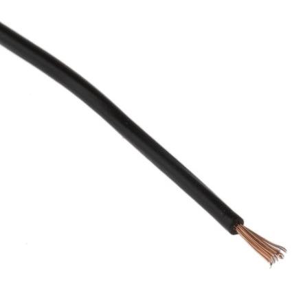 Zapojovací vodič, řada: RS PRO, typ kabelu: Splétaný, typ kabelu: Nestíněný, prameny vodičů: 26/0.07 mm, Černá, 150V 100