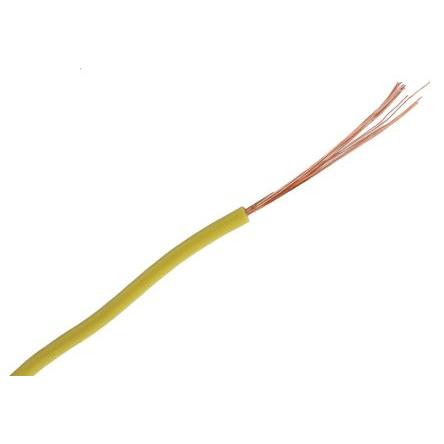 Přístrojový kabel, prameny vodičů: 26/0.07 mm, Žlutá, 150V 100 m 27 AWG Staubli