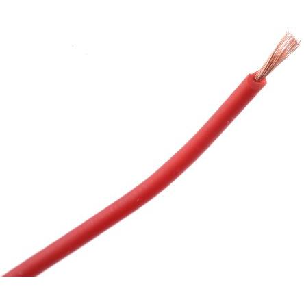 Zapojovací vodič, typ kabelu: Nestíněný, prameny vodičů: 39/0.07 mm, Červená, 500V 100 m 26 AWG Staubli
