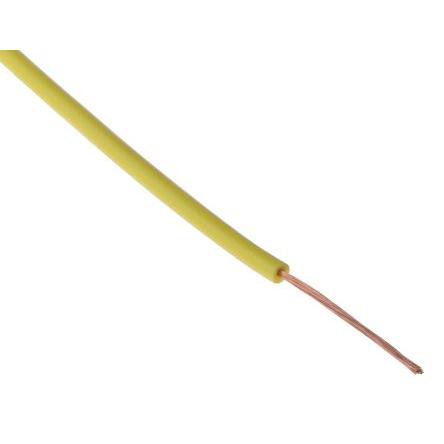 Přístrojový kabel, řada: FlexiVolt, typ kabelu: Jednožilový, typ kabelu: Nestíněný, prameny vodičů: 39/0.07 mm, Žlutá,