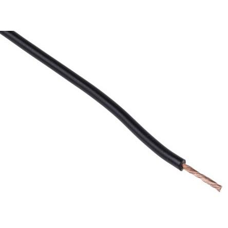 Zapojovací vodič, řada: FlexiVolt, typ kabelu: Jednožilový, typ kabelu: Nestíněný, prameny vodičů: 66/0.07 mm, Černá,