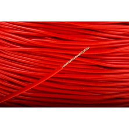 Zapojovací vodič, řada: FlexiVolt, typ kabelu: Jednožilový, typ kabelu: Nestíněný, prameny vodičů: 66/0.07 mm, Červená,