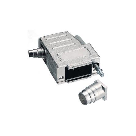 Encitech Connectors Plášť D-Sub, řada: 6260, orientace těla: Rovný, materiál pouzdra: Plastové, barva: Nikl, Plášť D-Sub