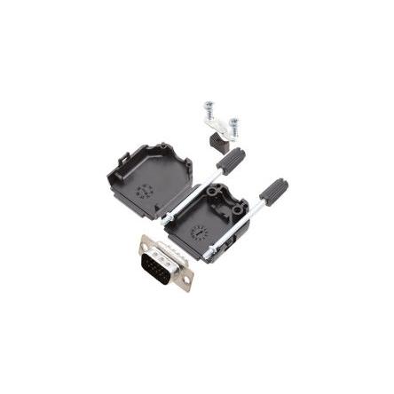 Encitech Connectors Konektor D-Sub, řada: 6355, počet kontaktů: 15, orientace těla: Rovný, Pájka Vnější, DA-15