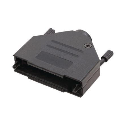 Encitech Connectors Plášť D-Sub, řada: 6560, orientace těla: Rovný, materiál pouzdra: Zinek, barva: Černá, Plášť D-Sub