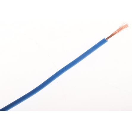 Přístrojový kabel, řada: FlexiVolt, typ kabelu: Nestíněný, prameny vodičů: 129/0.07 mm, Modrá, 500V 100 m 20 AWG Staubli