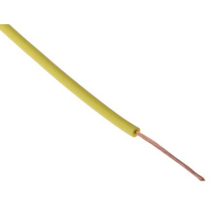 Přístrojový kabel, řada: FlexiVolt, typ kabelu: Nestíněný, prameny vodičů: 129/0.07 mm, Žlutá, 500V 100 m 20 AWG Staubli