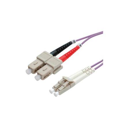Roline Optický kabel LC Polyvinylchlorid plášť, B: SC, Purpurová