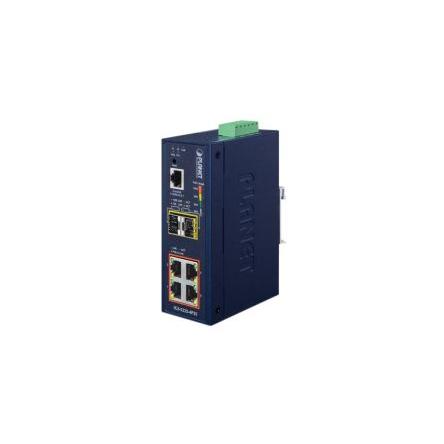 Ethernetový přepínač, model: IGS-5225-4P2S 6portový 1Gbps Planet Řízený Napájení přes síť Ethernet