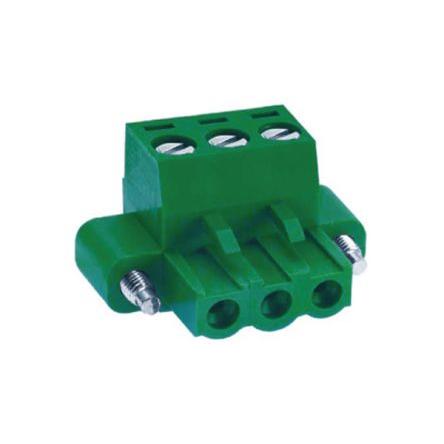 Deca Zásuvný blok Terminal, řada: MC, rozteč: 5.08 mm, počet řad: 1, počet kontaktů: 3, orientace těla: Rovný, Zelená