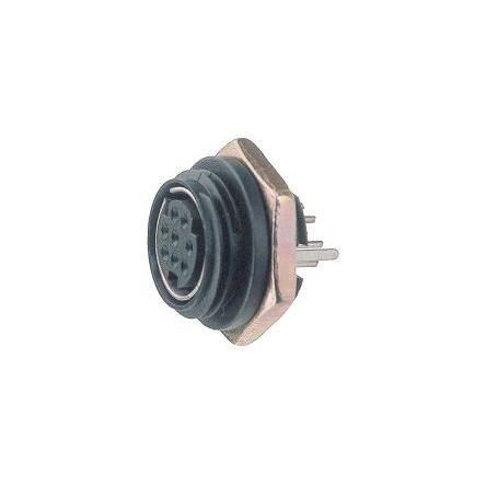 Deltron Connectors Konektor DIN, řada: MD, počet kontaktů: 4, 250V, orientace těla: Pravý úhel 1A, formát pólů: 4 MD04SG