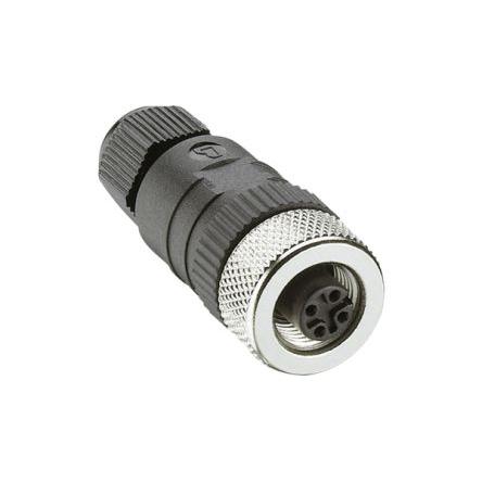 Zásuvka, počet kontaktů: 4, Kabel, velikost: M12 Lumberg Automation, pohlaví kontaktu: Vnitřní, orientace těla: Rovný