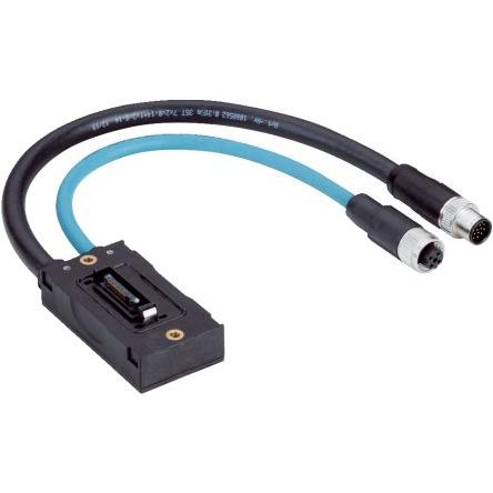 Kabel konektoru, A: Vnější, A: M12 17, B: M12, B: Vnitřní 4, řada: NANSX SICK 300 mm