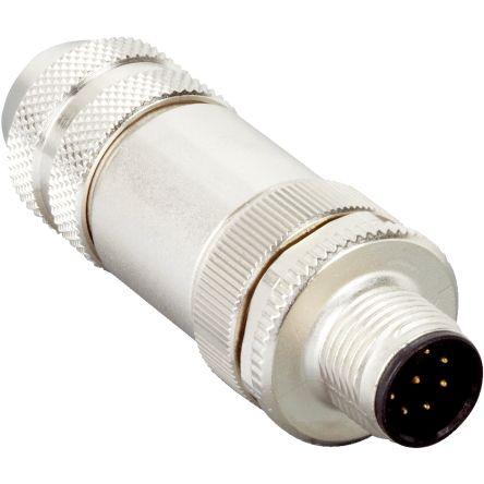 Kulatý konektor, počet kontaktů: 8, Kabel, velikost: M12 SICK, pohlaví kontaktu: Vnější, orientace těla: Rovný Zástrčka,